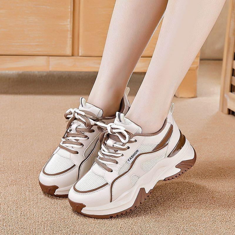 

Новая женская обувь в стиле ретро Весенние туфли на платформе Повседневные кроссовки Универсальная модная дизайнерская обувь Высококачественные женские кроссовки 37