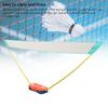 Portable Badminton Net Set with 13.1ft Net Storage Base Easy Setup for Indoor Outdoor Family Game Backyard Sports Blue Orange