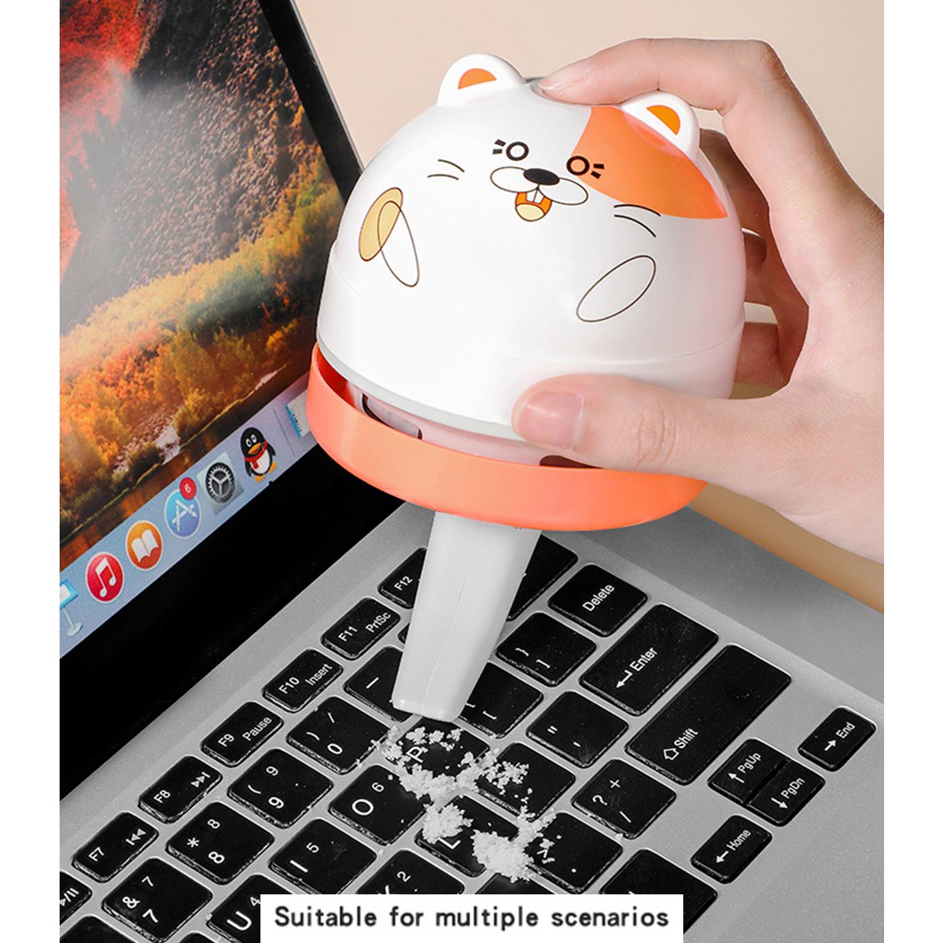 

USB перезаряжаемый настольный очиститель мусора Мини ручной пылесос Портативный настольный компьютер с клавиатурой, компьютер, офисный пылесос, ящик стола