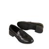 Cowhide Version! Low-soled Loafers for Women's 2025 Autumn and Winter New Versatile Commuting Lazy People Pedal Small Black Leather Shoes