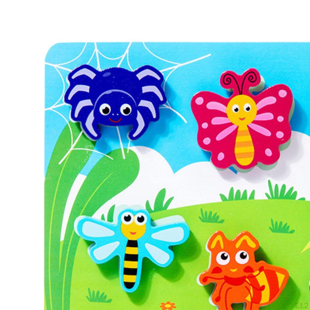 Montessori Wooden Puzzles, Activity Toys, Animal Developmental Toy, Toys for Baby, Toddlers,