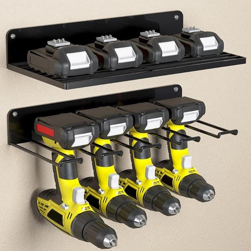 Garagen-Lagerregal für Elektrowerkzeuge Bohrerhalter Schwerlast-Metallregalhalter Praktische Elektrowerkzeug-Organizer