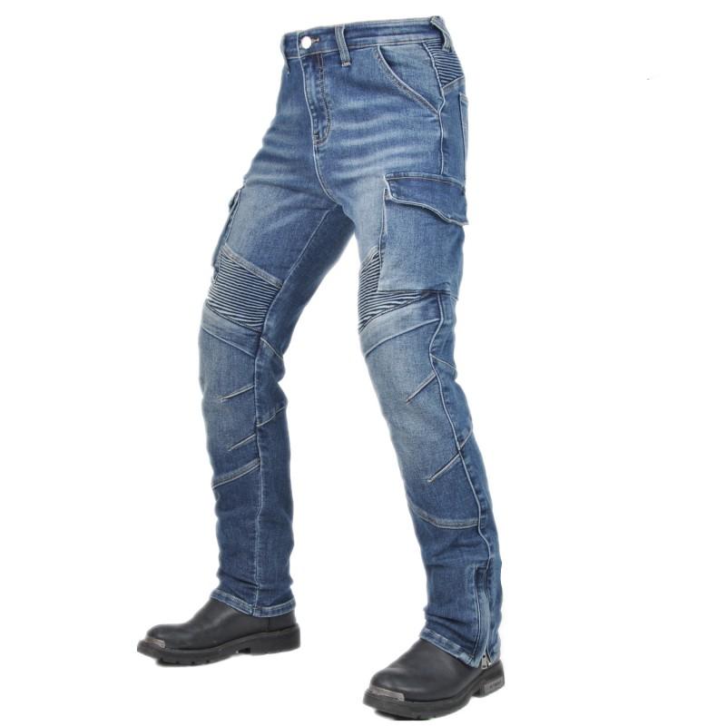Men Women Motorcycle Riding Pants With Silicone Padding Protective Gear Off-Road Touring Wear