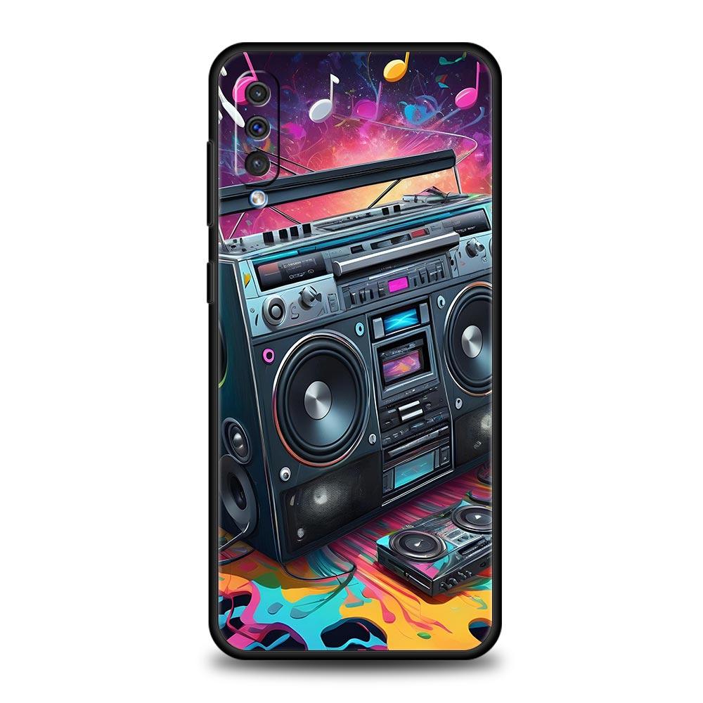 Retro Recording Device Phone Case for Samsung Galaxy A56 A36 A26 A16 A34 A24 A42 A22 A20 A12 A40 A30 A10 5G Soft TPU Cover Shell