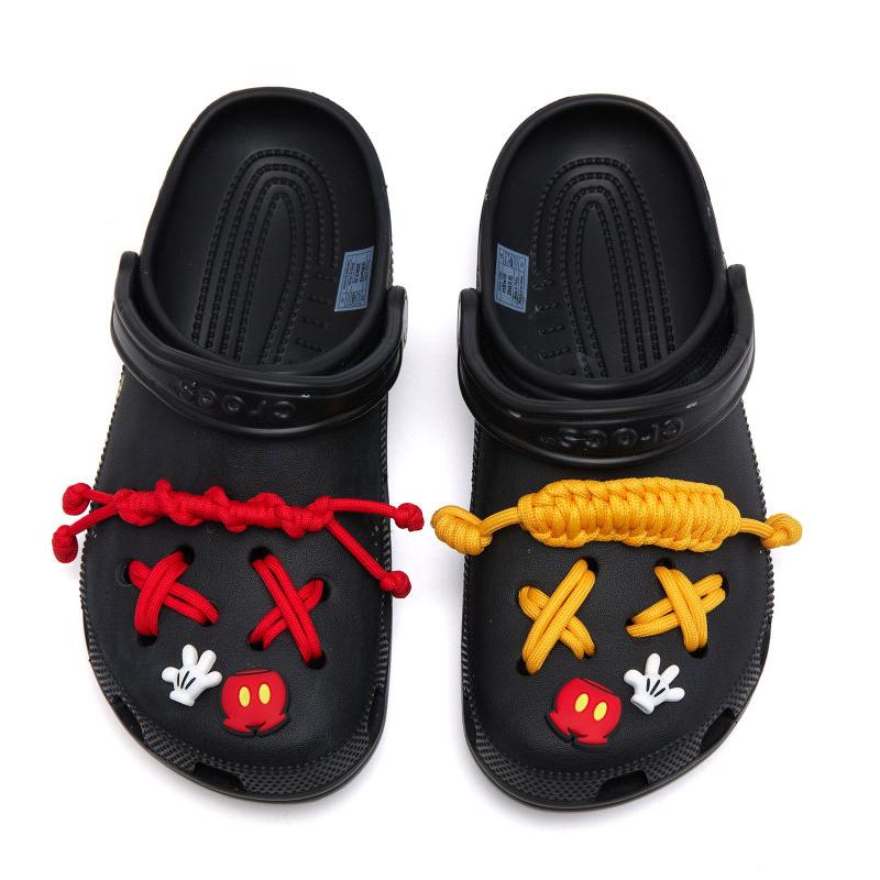 

Crocs Classic Clog Мультяшные Непарные Плетеные Клоги Унисекс Черные 38-39 чёрный