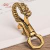 Vintage Kupfer Drachen Figuren Kleine Ornamente Retro Messing Tier Auto Schlüsselanhänger Handwerk Büro Schreibtisch Dekorationen Zubehör