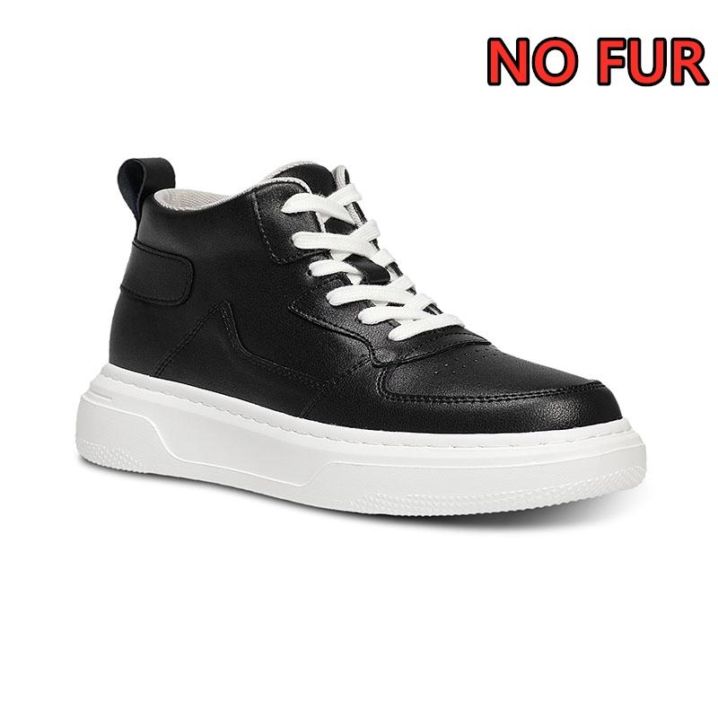Autumn/Winter Plush Lift Sports Sneakers Men Elevator Height Increase Insole 6cm Man Leisure Plus Size 35-47