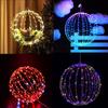 Outdoor Hanging 30cm LED Ball Light,   Garden Decorative Light, Warm And Colored Light, Outdoor Spherical Light,   Decoration Ball Light