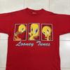 Vintage Tweety Bird Looney Tunes T Shirt Men’s XL Red Animal 90s Warner Bugs