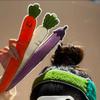 Cute Cartoon Hair Velcro Pad Simulated Vegetable Flyaway Hair Holder Face Washing Makeup Skincare