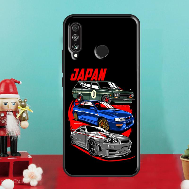 Japan JDM Sports Car Comic For Huawei Nova 9 10 SE 12i 11i 8i 12s Y90 Y60 Y70 Y72 Y61 Y91 P20 P40 P30 Lite P60 Pro Case