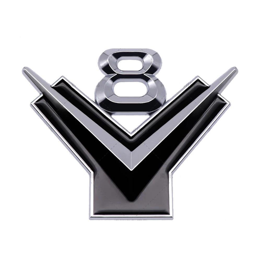 

Универсальный логотип V8 эмблема автомобиля наклейка на кузов автомобиля задний значок для автомобиля B