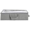 Amazon Basics Fabric Under-Bed Storage Boxes with Zipper and Handles, Set of 2, Clear
