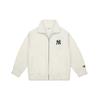 New MLB Velvet Jackets Unisex Cream 3AJPF0216-50CRS