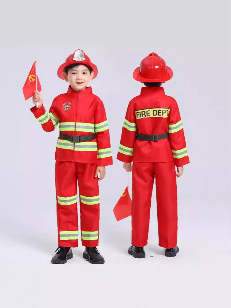Firefighter Camouflage Costume Set for Kids - Role-Playing and Fashion Show Outfit