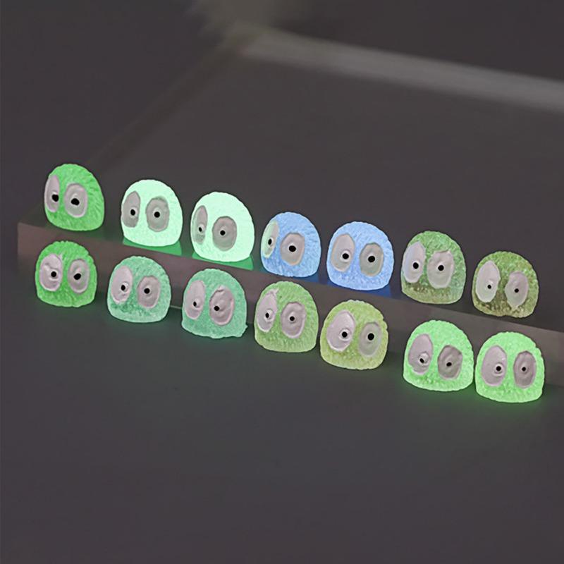 200/5x Luminous Cute Soot Sprite Car Dashboard Decorations Colorful Home Decor Glowing Elf Fairy Garden DIY Ornament Accessories
