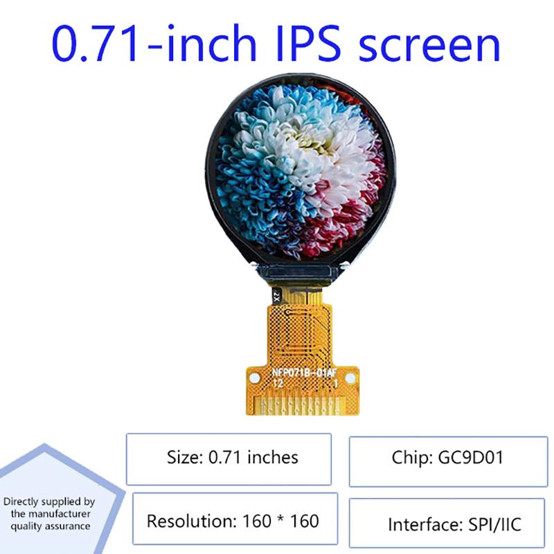 Tzt Tft Display 0.71 Inch Tft Lcd Display Module Round Driver Spi Interface Screen Lcd Serial Port Round Screen Spi Display