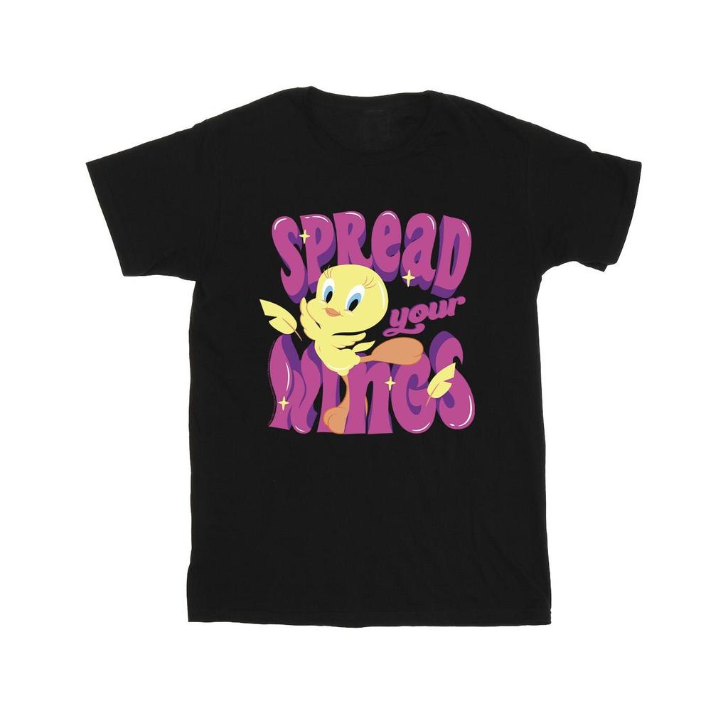 Looney Tunes Camiseta feminina de algodão Tweeday Spread Your Wings