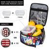 Alien Stage Anime Meal Tote For Child  Custom Lunch Box Retro School Cooler Bag Compact Heat-keeping Oxford Thermal Tote Handbags