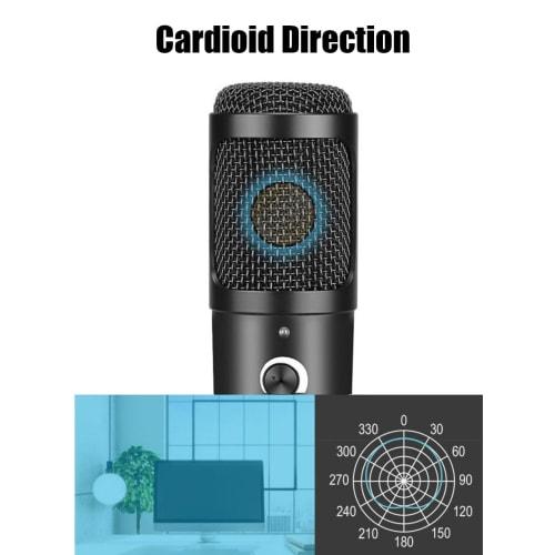 MICVISTA USB Microphone ? Metal Condenser Recording ? Microphone Tripod ? For Laptop Mac or Windows ? Cardioid Studio Recording Vocals, Voice-Overs, S