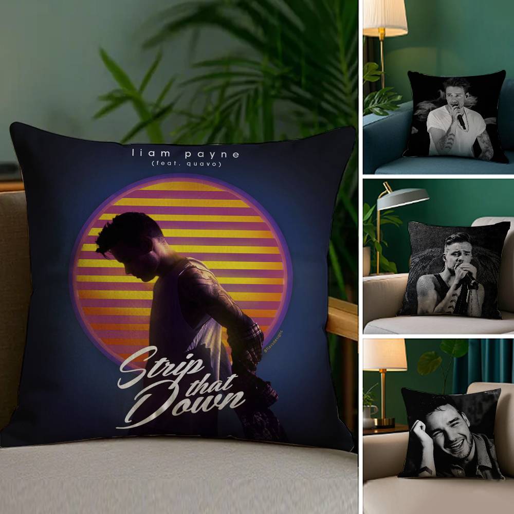 Singer L_Liam Payne Pillow Case Sofa Living Room Bedroom Double-sided Printing Square Cushion Nap Time Pillow Case