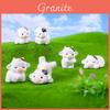 Adorable Resin Brave Little Cow Figurine Desktop Decoration Car Ornament Cute Cartoon Style