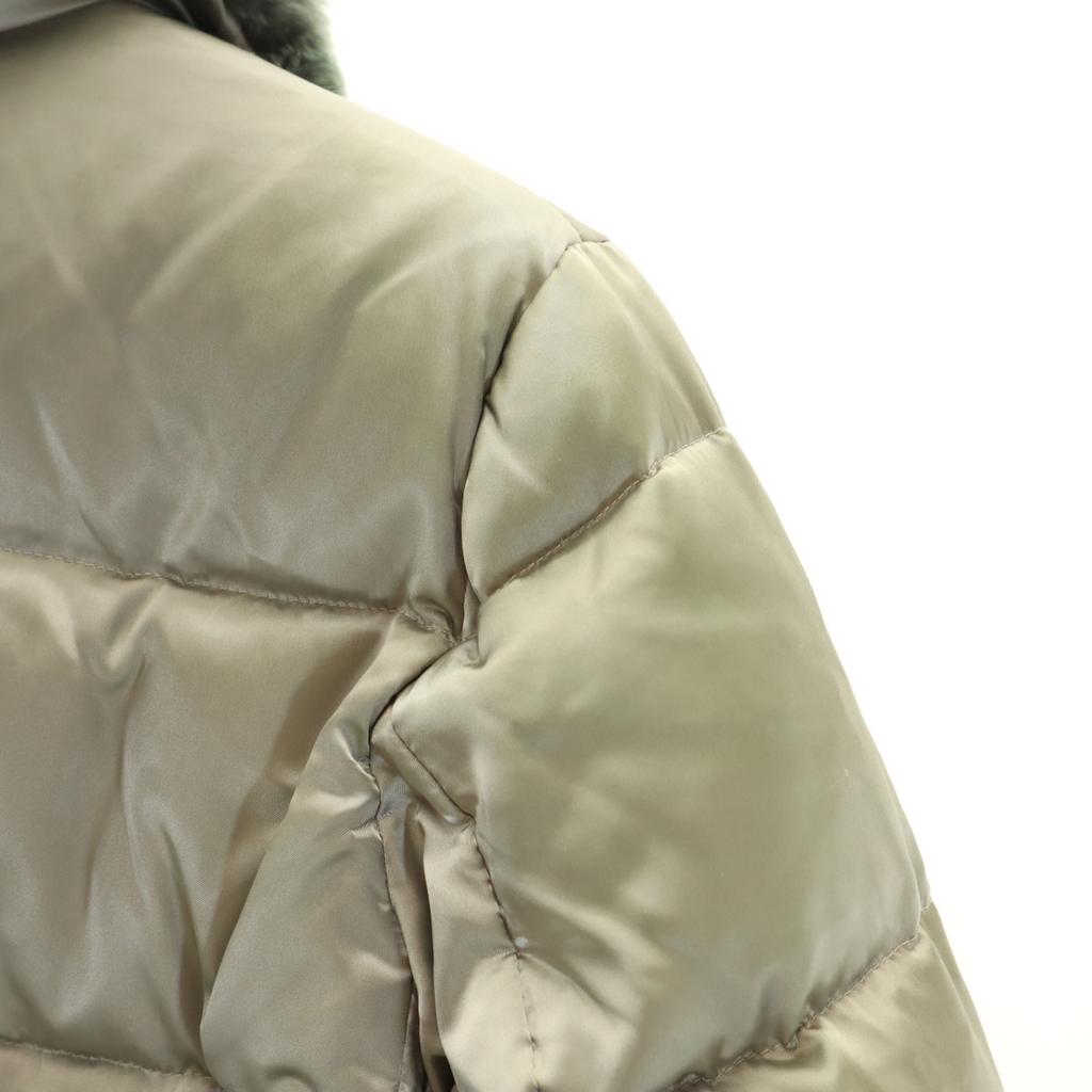 Theory Down Jacket P Green System Women Used