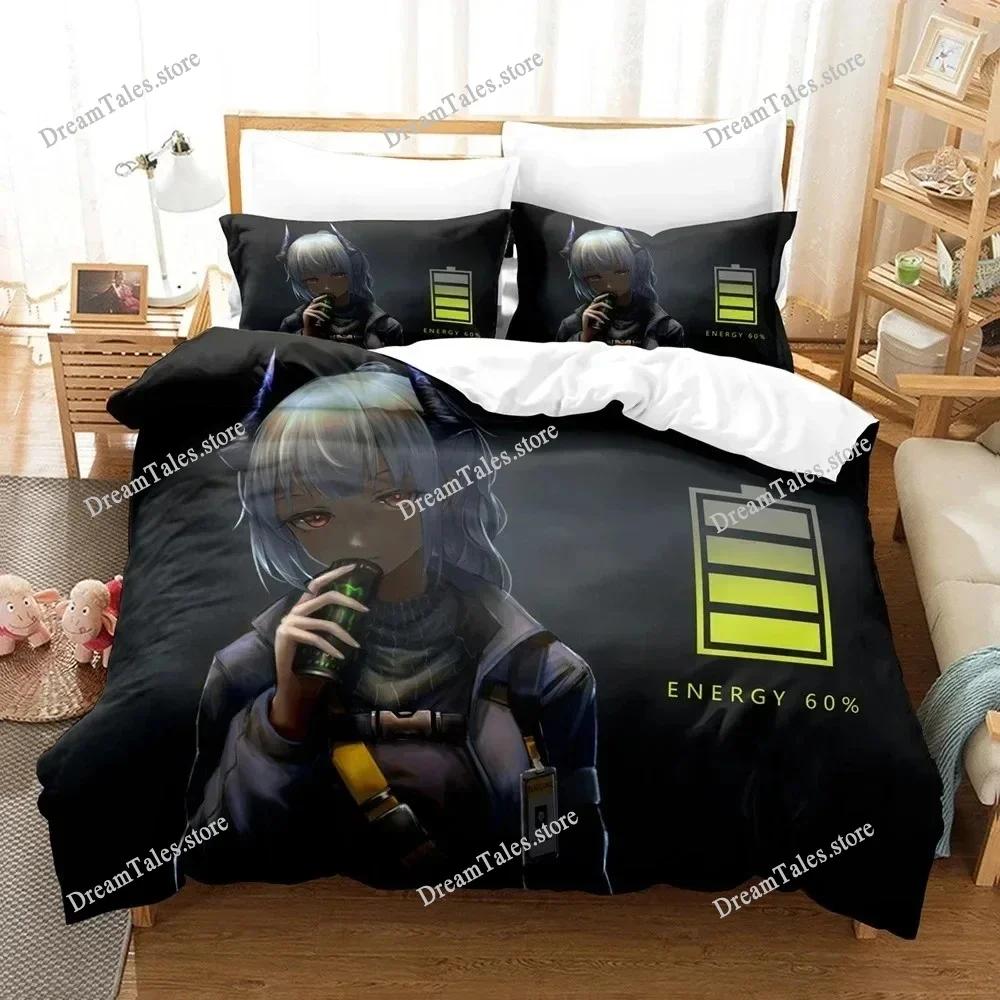 Fashion Anime 3D Arknights Bedding Sets Duvet Cover Set with Pillowcase Twin Full Queen King Bedclothes Bed Linen Customizable