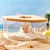 Hamster Golden Bear Sand Bath Box Acrylic Fully Transparent Large Pet Chinchilla Toilet Dual-Purpose Bath Sand Urine Sand Basin