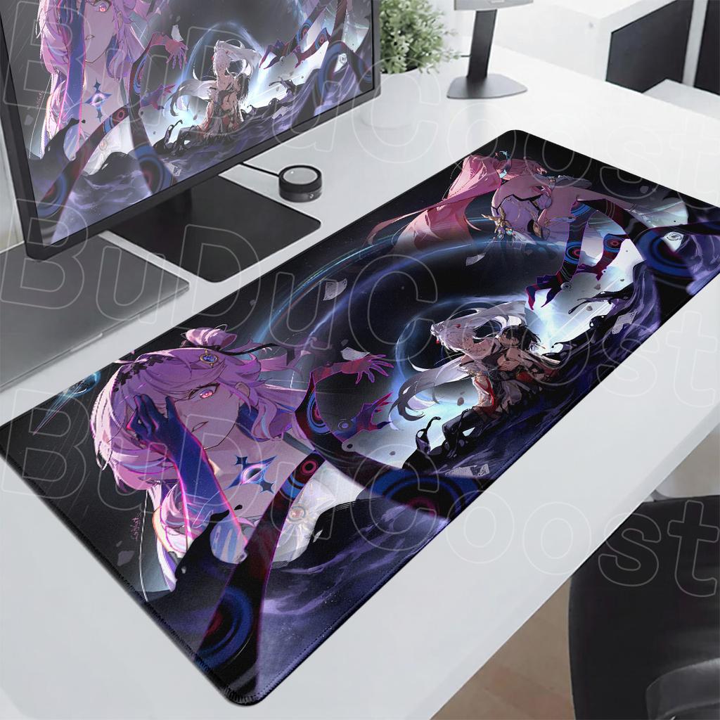 HD Printing Anime Mousepad Wuthering Waves Denia Non-slip Rubber Laptop Gaming Mice Mat 900x400mm Extend Gamer Keyboard Desk Pad