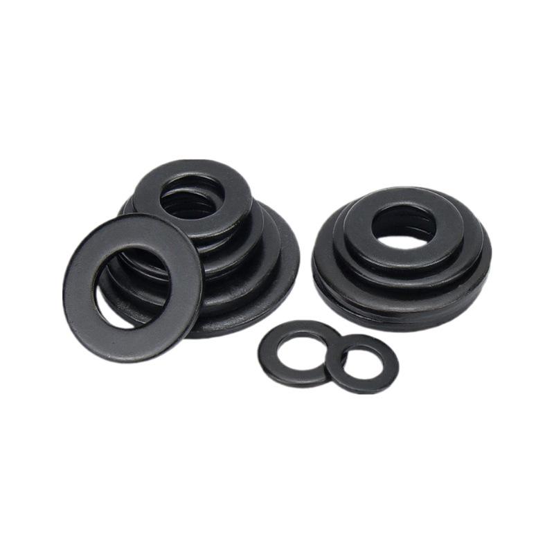 Black Zinc Plated 304 Stainless Steel Metric Flat Washer (M3, M4, M5, M6, M8) - American Standard