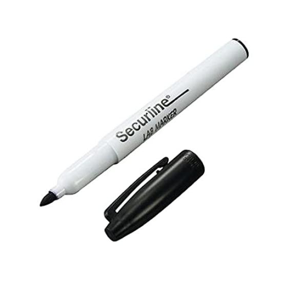 

AS ONE Lab Marker Black 1mm Pack of 10 1400-20-PDC чёрный