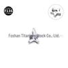 Titanium F136 Alloy Stud Earrings: 5A Zirconia Star Ear, Cartilage, Cochlea, Lip Piercing Jewelry.