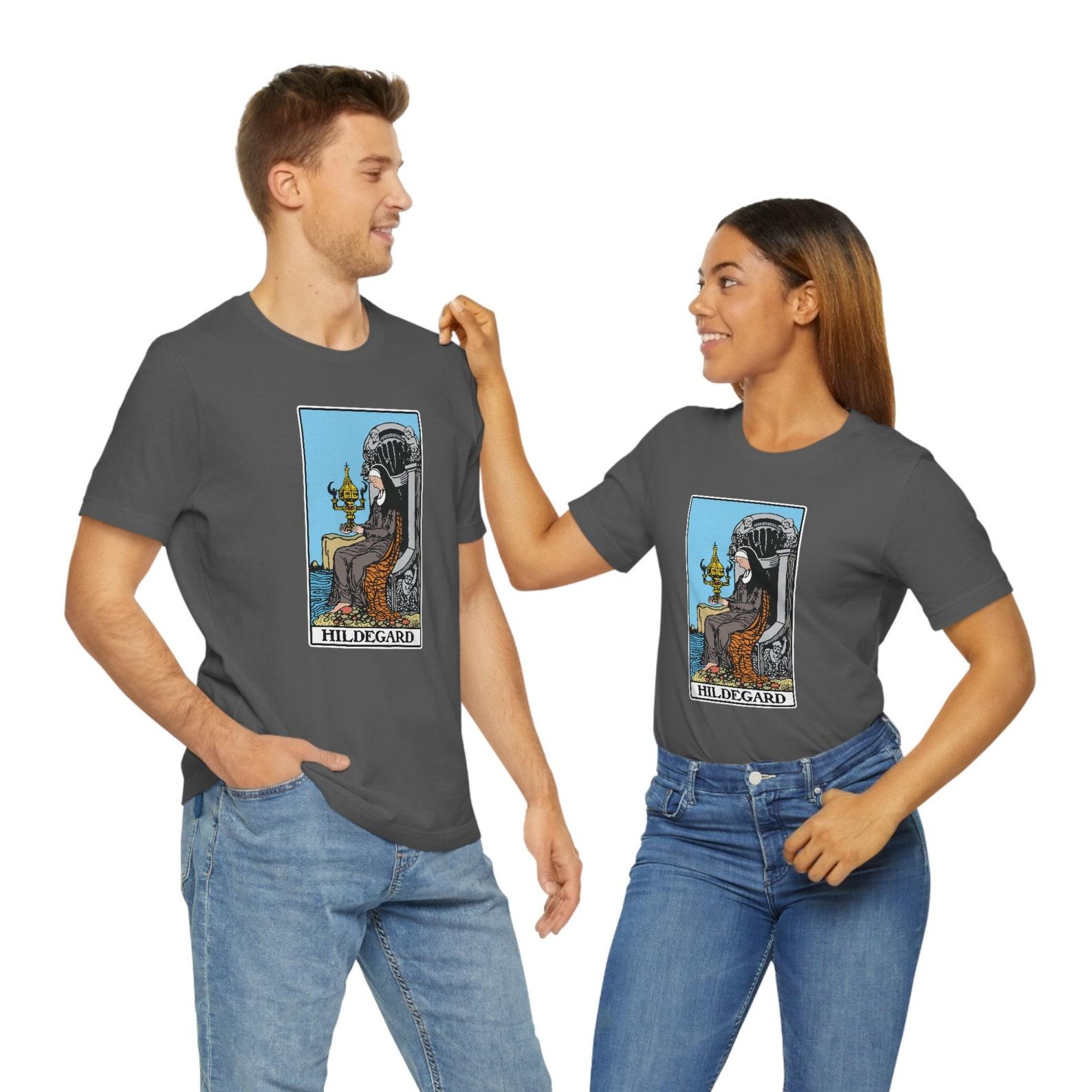 Hildegard von Bingen as the Queen of Cups Tarot Card Philosophy Shirt 3XL