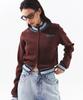 PRENDA Prda Coloring Full Zip-Up Knit Bluish Brown