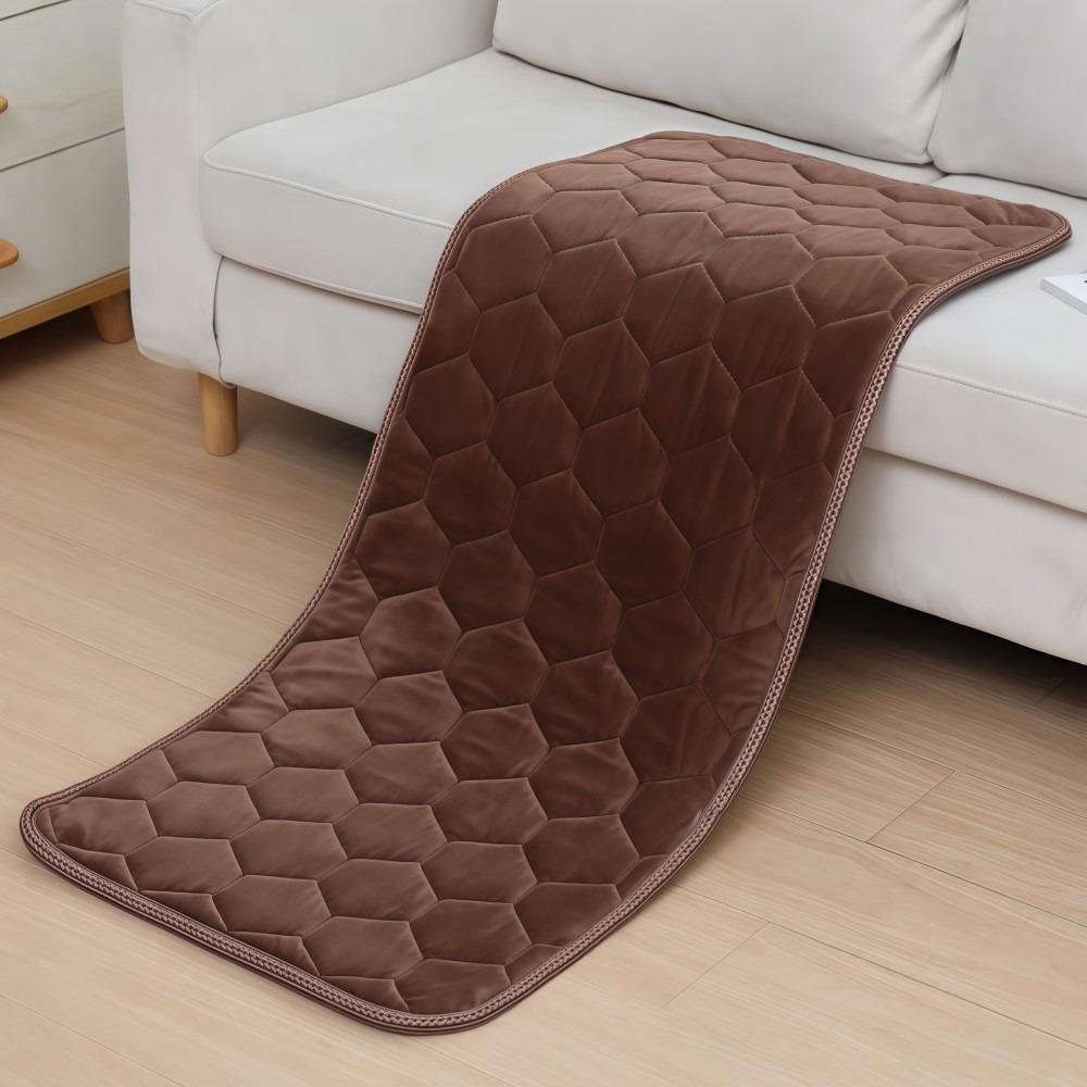 

Thickened Non-slip Sofa Cushion Rectangular Bay Window Cushion Solid Color Four-season Sofa Covers Home 50-50CM коричневий