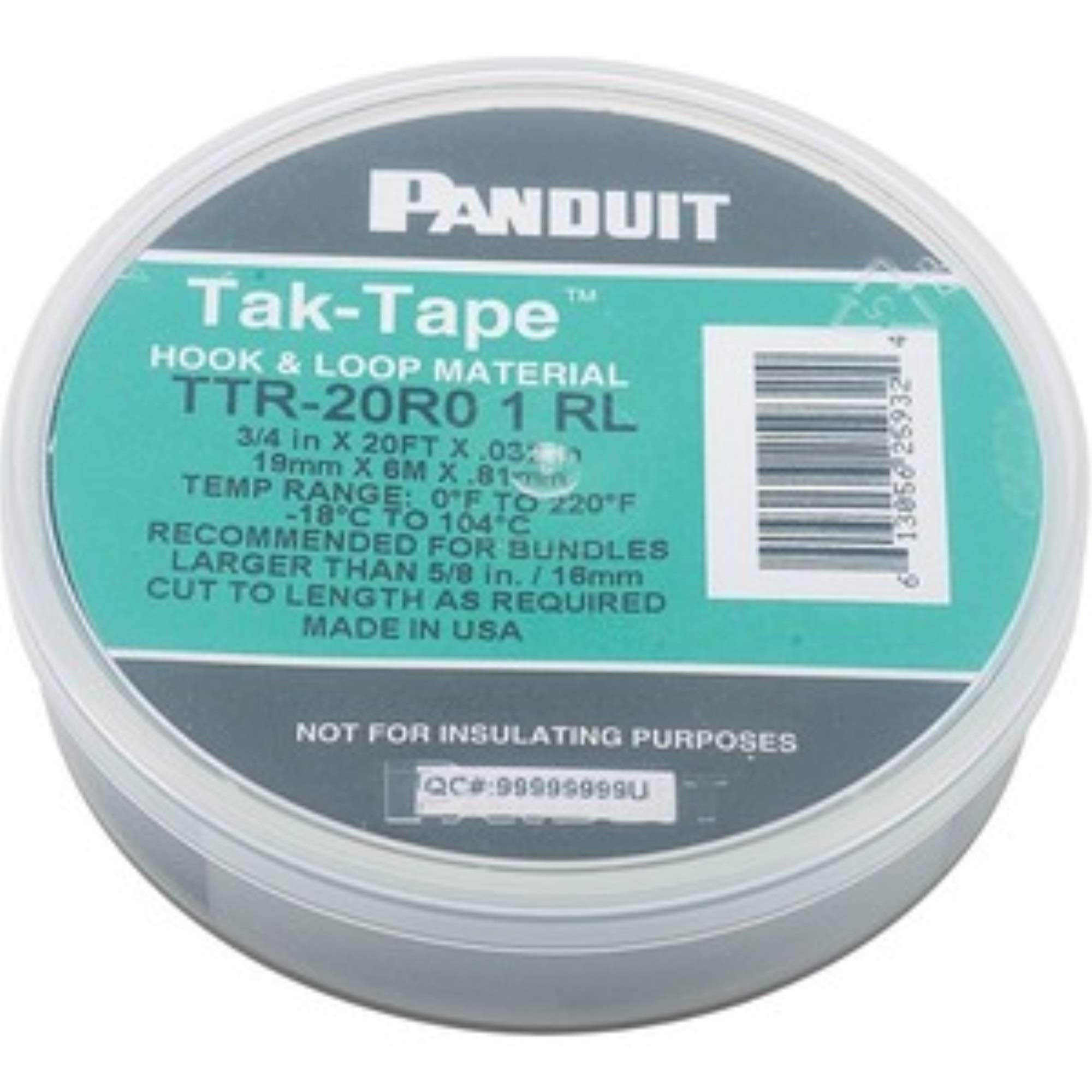 

Panduit Corporation (PANDUIT) Tack Tape, 6.1m Long, 19.1mm Wide, 1 Roll Pack TTR-20R0