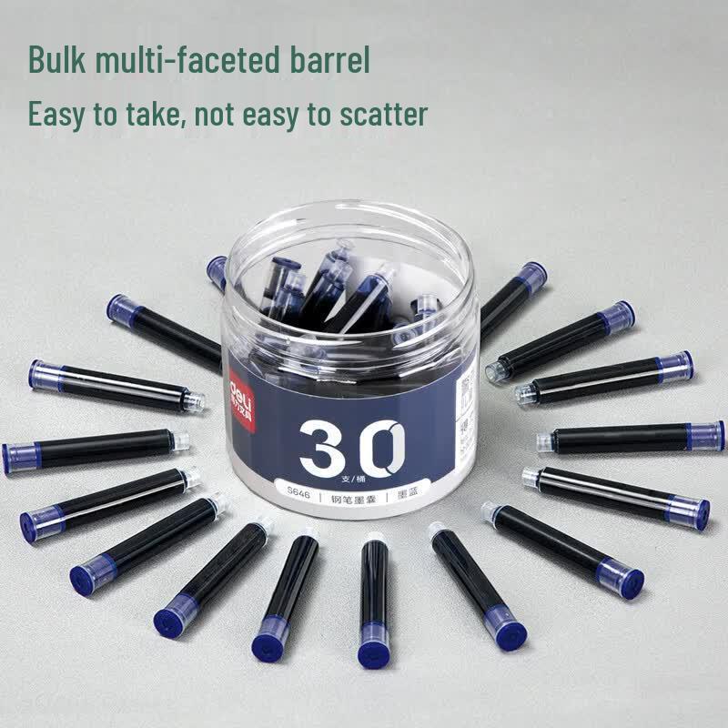 Deli Replaceable Fountain Pen Ink Cartridges