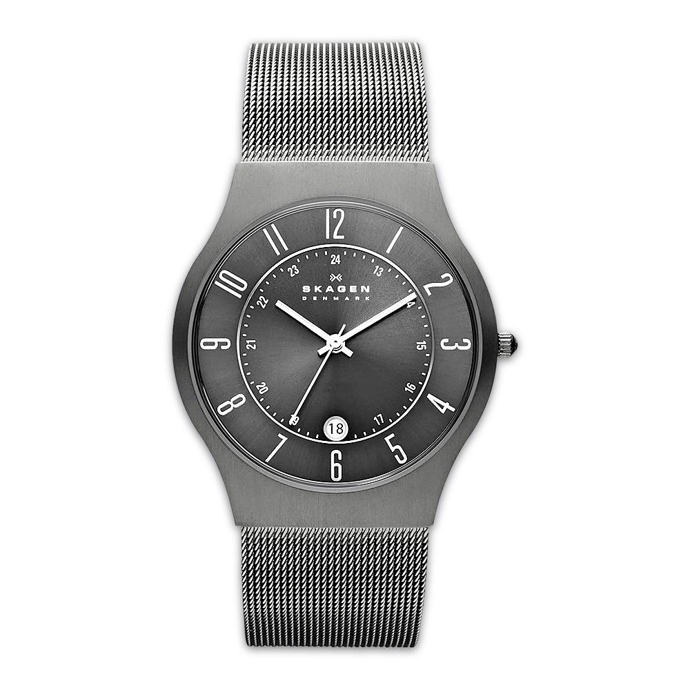 SKAGEN Grenen Men`s Titanium Mesh Watch