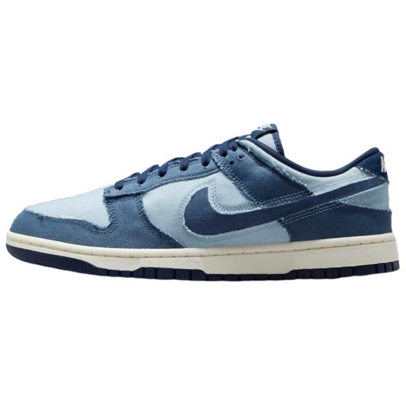 Nike Dunk Low Light Armory Blue Denim Skate Shoes Sneakers HF3141-400