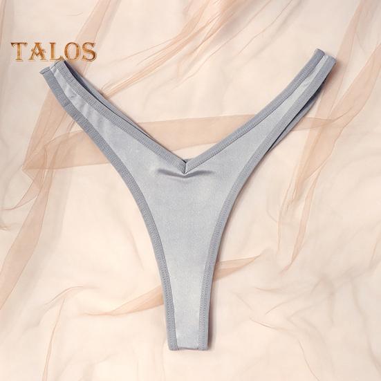 Thin Women Low Thong Panties Waist Seamless Solid Color Good Breathability Lady Underpants Female Daily Underwear