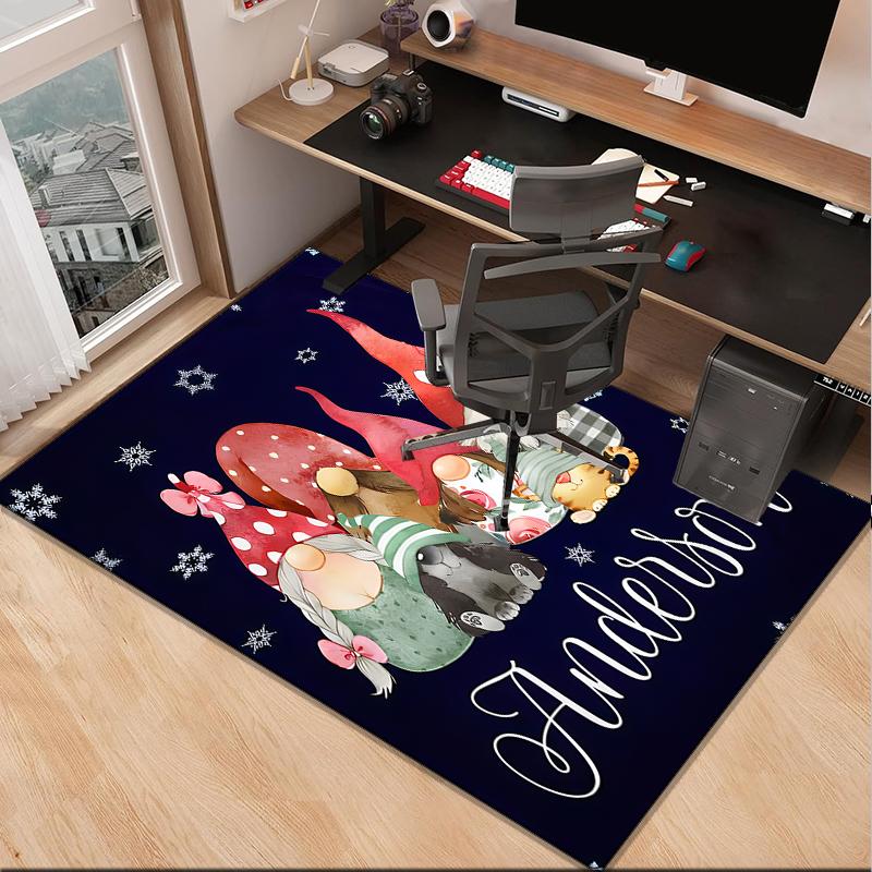 Christmas Vintage Truck Office Rug Chair Mat, Game Carpet, Suitable for Front Door, Bedroom, Living Room, Desk, Holiday Gift
