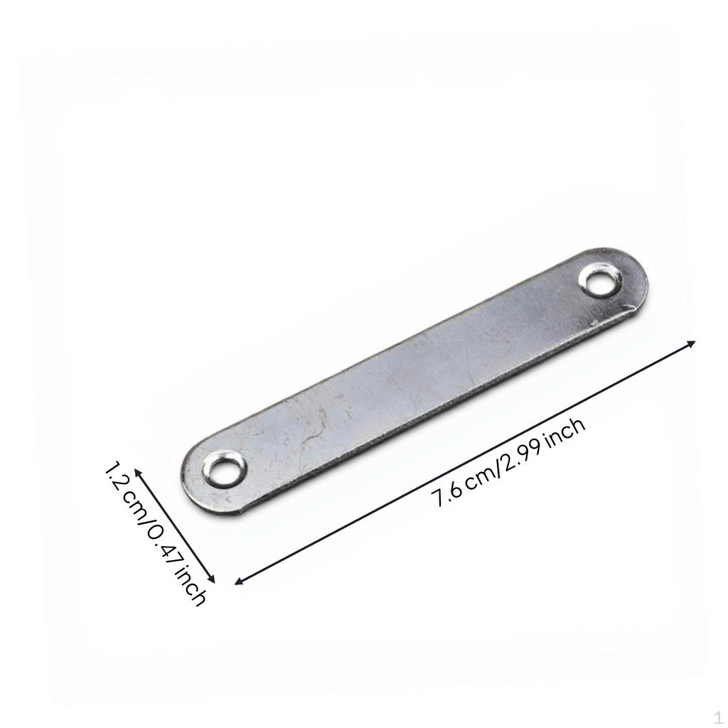 Frame Connector Bracket, Metal Corner Plate, sturdy Fixing, Furniture Repair Silver 1 1.5x4.6cm