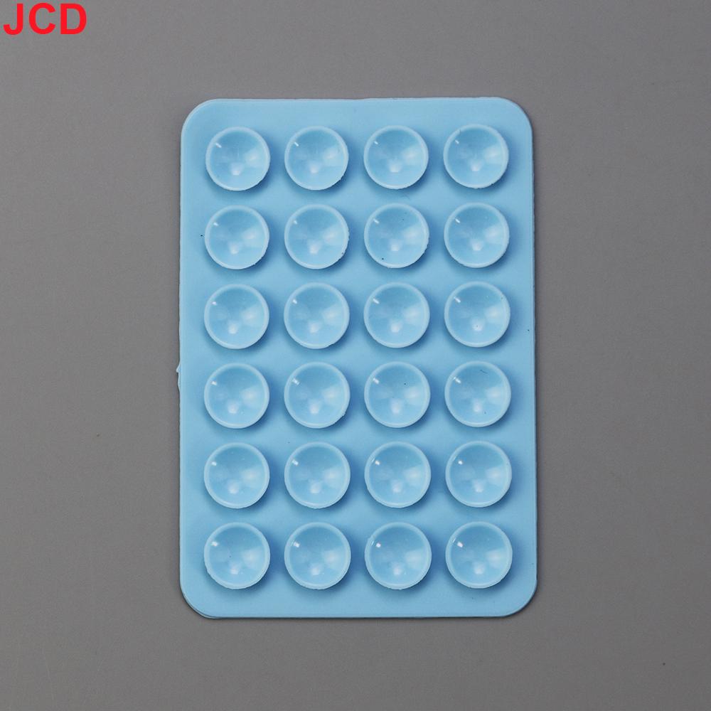 JCD 10pcs Suction Cup Wall Stand Mat Multifunctional Silicone Leather Square Phone Case Anti-Slip Holder Mount Suction Cups
