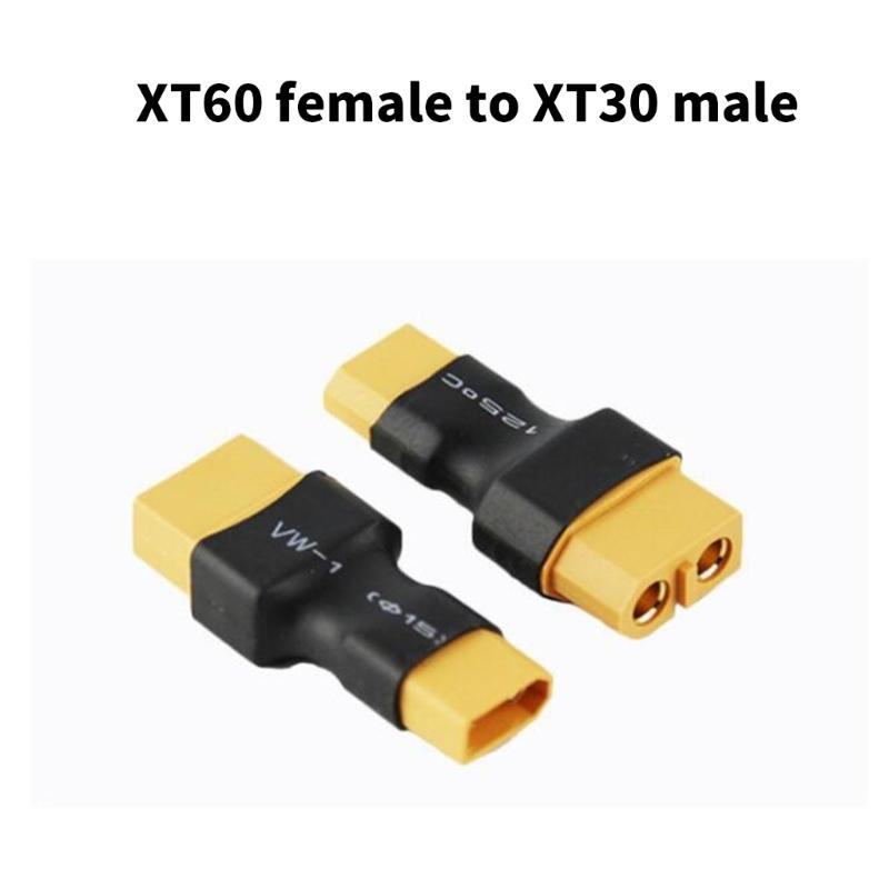 2Pairs XT30 To XT60 Adapter Wireless Connectors For FPV Drones NiMH Battery Charger 4pcs
