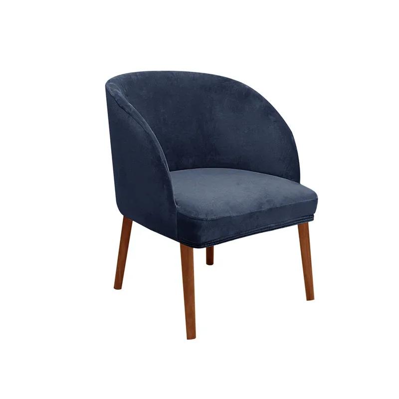 

1/2/4/6PC Velvet Armchair Cover Elastic Dining Chair Cover Stretch Accent Curved Armrest Seat Slipcover for Hotel Wedding Office 1 piece