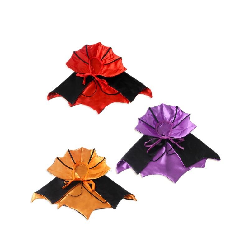 Halloween Cape for Cats and Small Dogs, Adjustable Pet Costume with Comfortable Drawstring Design