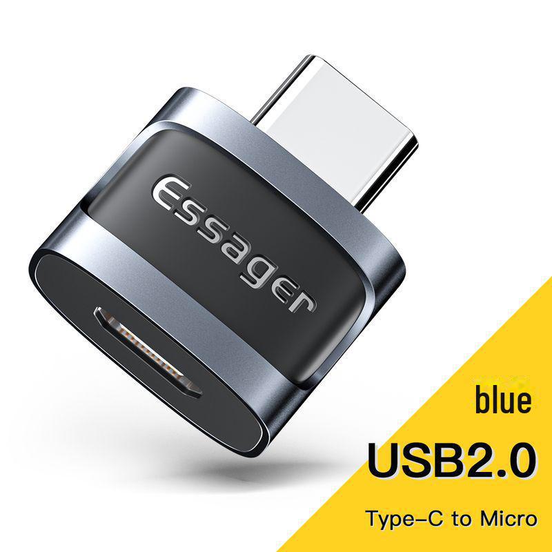 

Адаптер OTG ESSAGER: Переходник USB на Type-C для передачи данных с мобильных телефонов и планшетов