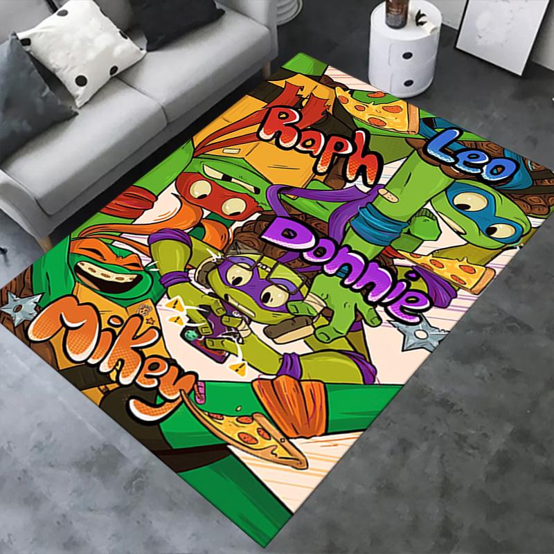 1pc Teenage Mutant Ninja Turtles Office Carpet Soft Polyester Entrance Carpet Washable Non slip Mach