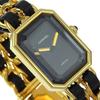 Chanel Premiere S Watches H0001 blackDial Plated Gold/leather Quartz Analog Display Women Used